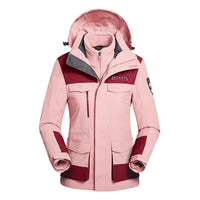 Thumbnail for Winter Men Ski Jacket Waterproof Windproof Breathable Warm Softshell Long Sleeved Coat