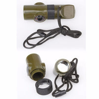 Thumbnail for Off-the-shelf seven-in-one whistle multi-function compass survival whistle outdoor products