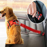 Thumbnail for Adjustable Pet Cat Dog Car Seat Belt Pet Seat Vehicle Dog Harness Lead Clip Safety Lever Traction Dog Collars Dogs Accessoires Pets Products