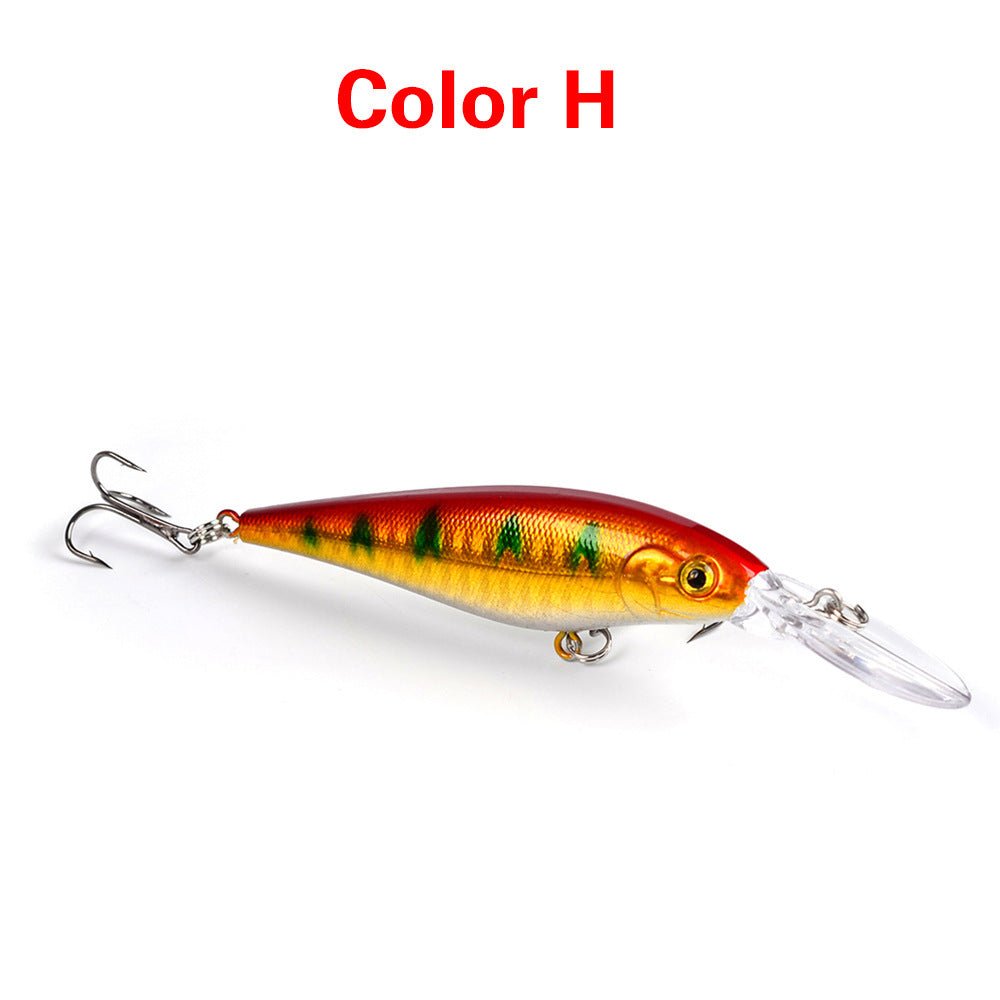 10PCS Minnow Fishing Lures Laser Hard Artificial Bait 3D Eyes 11cm 10g Fishing Wobblers Crankbait Minnows 6