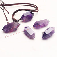 Thumbnail for Natural Amethyst Hexagonal Pendant