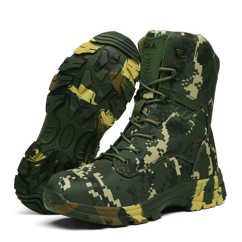 Men's Camo Outdoor Casual High Top Tactical Military Boots