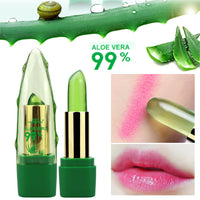 Thumbnail for Aloe Vera Gel Color Changing Lipstick Gloss Moisturizer Anti-drying Desalination Fine-grain Lip Blam Care