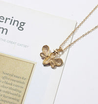 Thumbnail for Summer Jewelry Necklace Lady Cartoon Cute Drop Oil Studded Bee Pendant