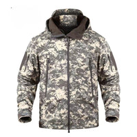 Thumbnail for Ruins Russian Camouflage Shark Skin Shell Jacket Suit Fleece-lined Waterproof Tactical Suit