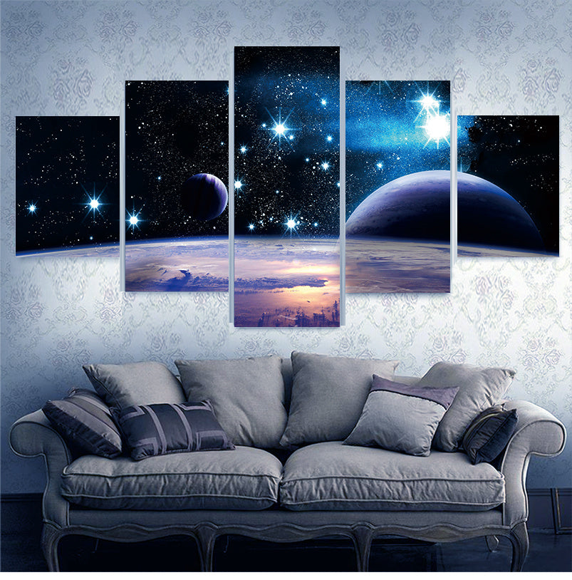 HD Modern Home Decoration Canvas Five-piece Decorative Painting