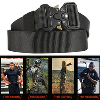 Thumbnail for Military Tactical Belt Heavy Duty Security Guard Working Utility Nylon Waistband