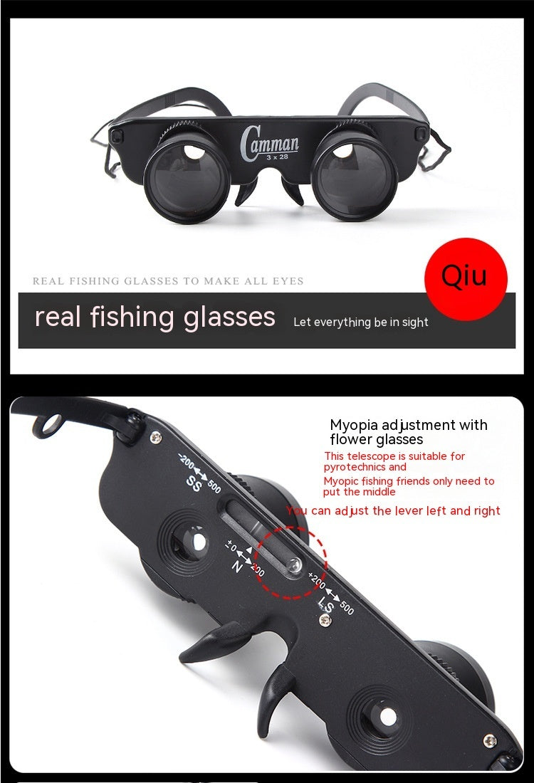 Fishing Telescope Watch Fish Float HD Head-mounted